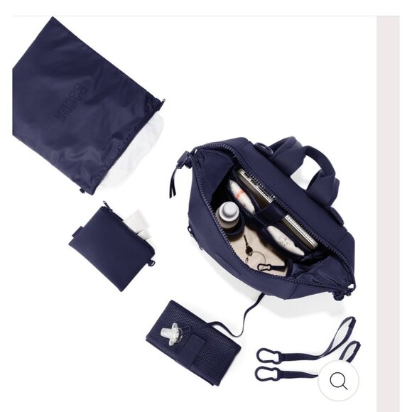 Dagne Dover Indi Large Diaper Backpack With Accessories Navy Blue Neoprene NWOT - Picture 14 of 14